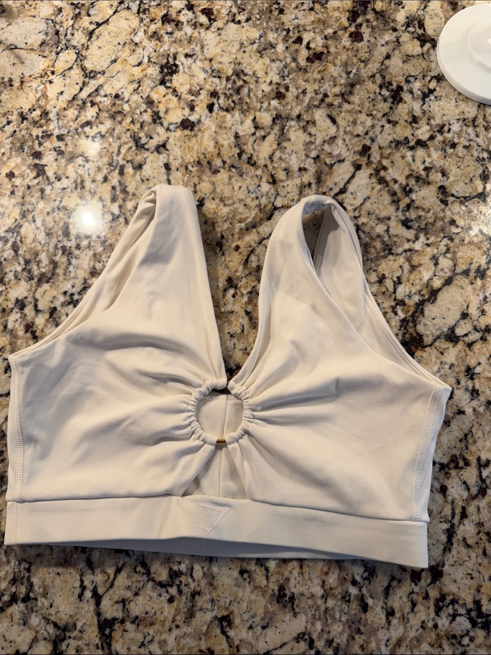 Whitney Simmons Gymshark Sports Bra GUC .. pretty gold ring detail